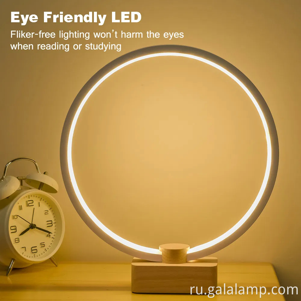 Интеллектуальная сплошная древесина, светодиодная настольная лампа, уникальное творчество, подарок USB